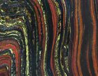 Polished Tiger Iron Stromatolite - ( Billion Years) #63990-1
